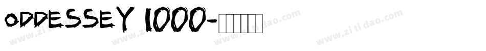 Oddessey 1000字体转换